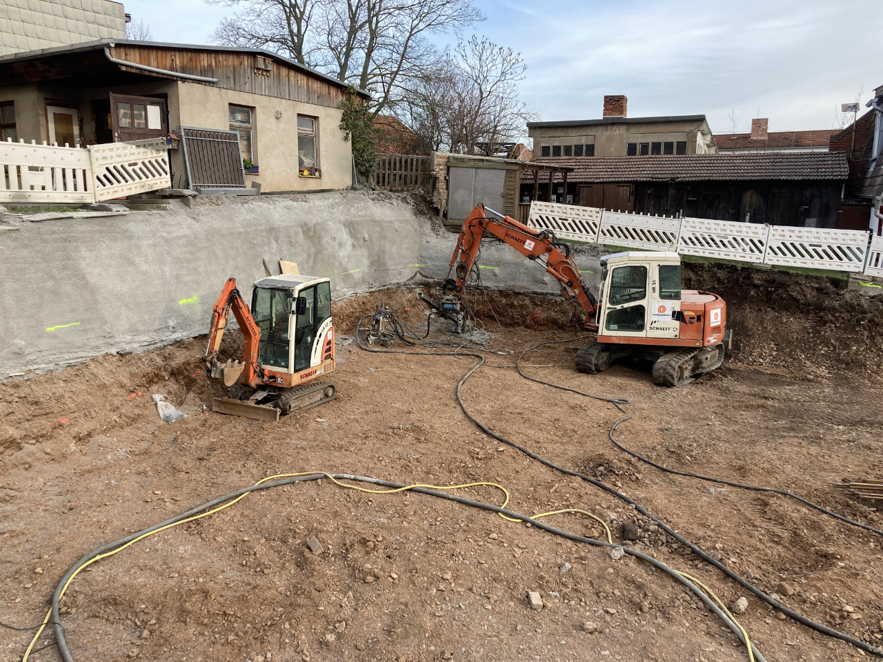 Baugrubensicherung, Gotha